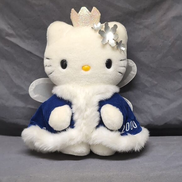 Hello Kitty Fairy Snow Queen Angel Doll 2000 Snowflake Plush Sanrio Vintage Toy